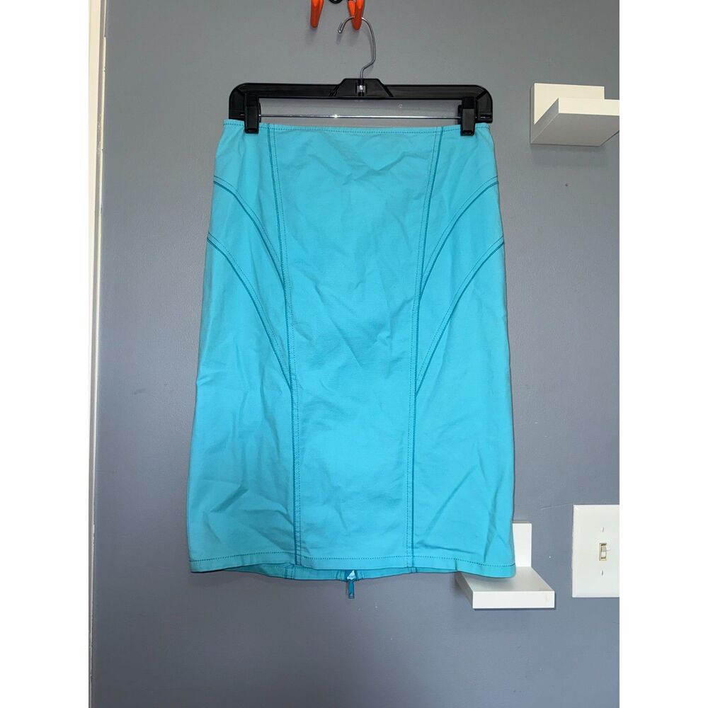 Lafayette 148 New York Teal Strapless Mini Dress, Full Zipper On Back | Size 4